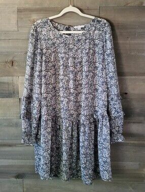 American Eagle Sheer Cottagecore Tunic Dress Size L With Pockets Boho